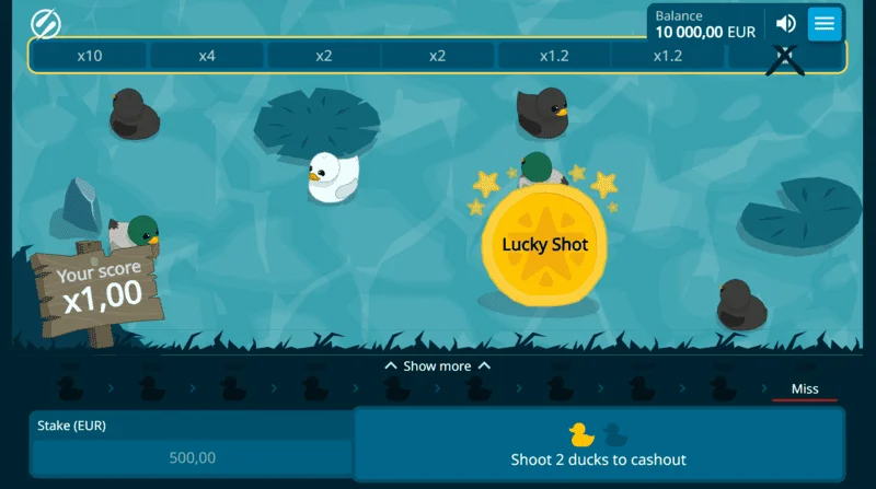 Exploding Ducks - একটি হাঁসকে সফলভাবে আঘাত করার মুহূর্ত